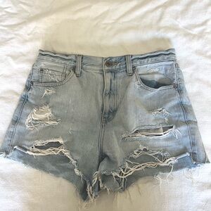 Pistola distressed denim shorts